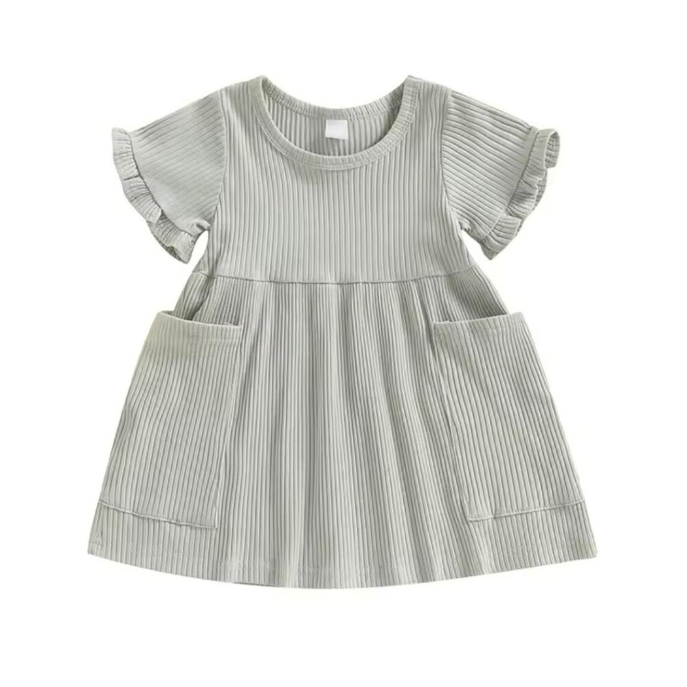 Baby Girl Mint Ribbed w/Pockets Size 12-18M NWT